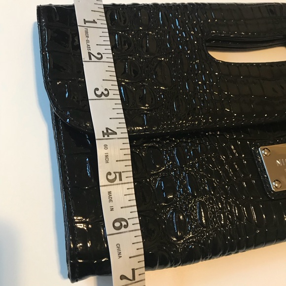 Nine West Black Patent Clutch - Picture 6 of 6